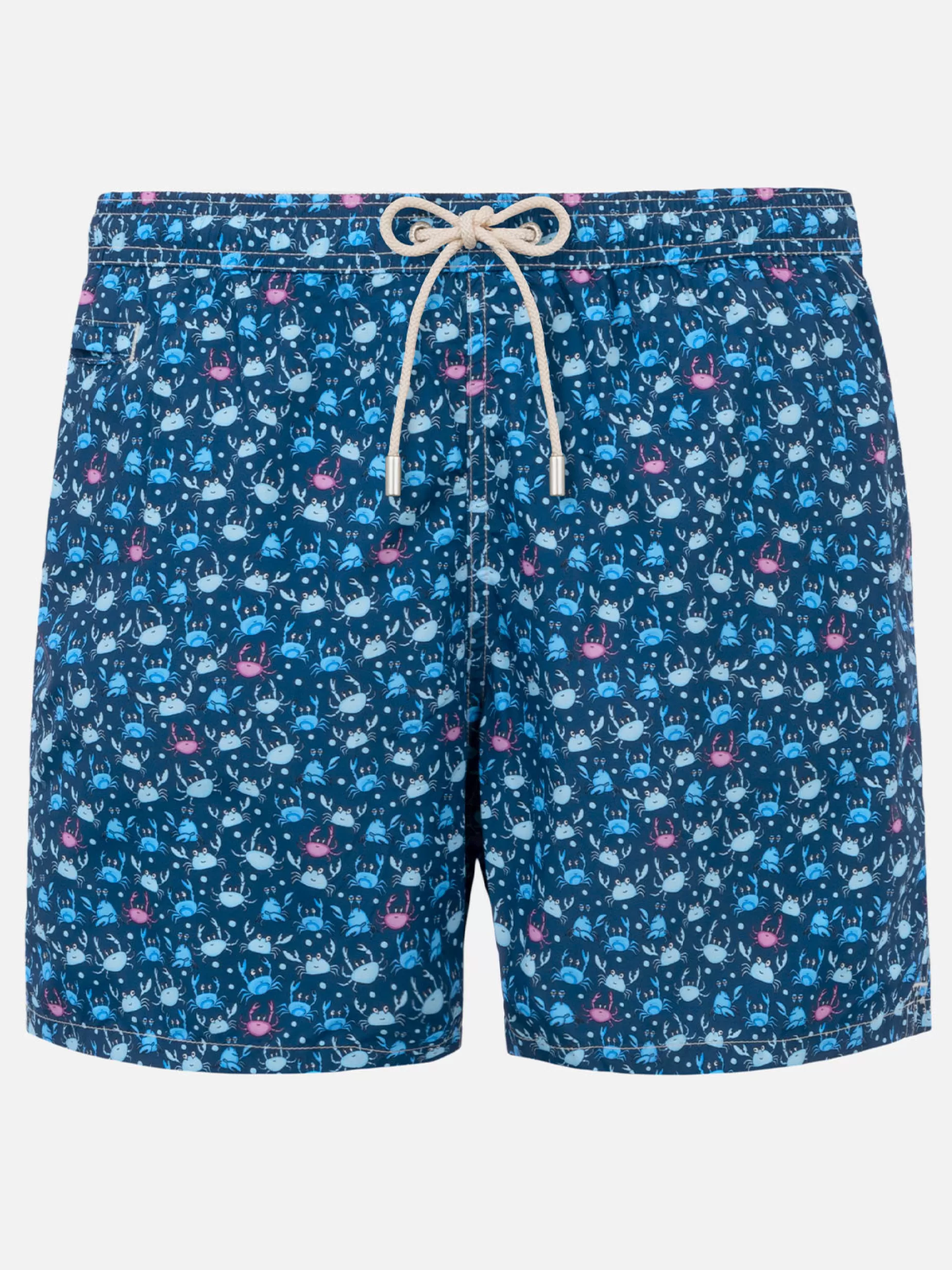 MC2 Saint Barth Mikrobedruckte Badeshorts | Der Leichte Stoff^Herren-Badeshorts aus leichtem Stoff mit Krabbenprint